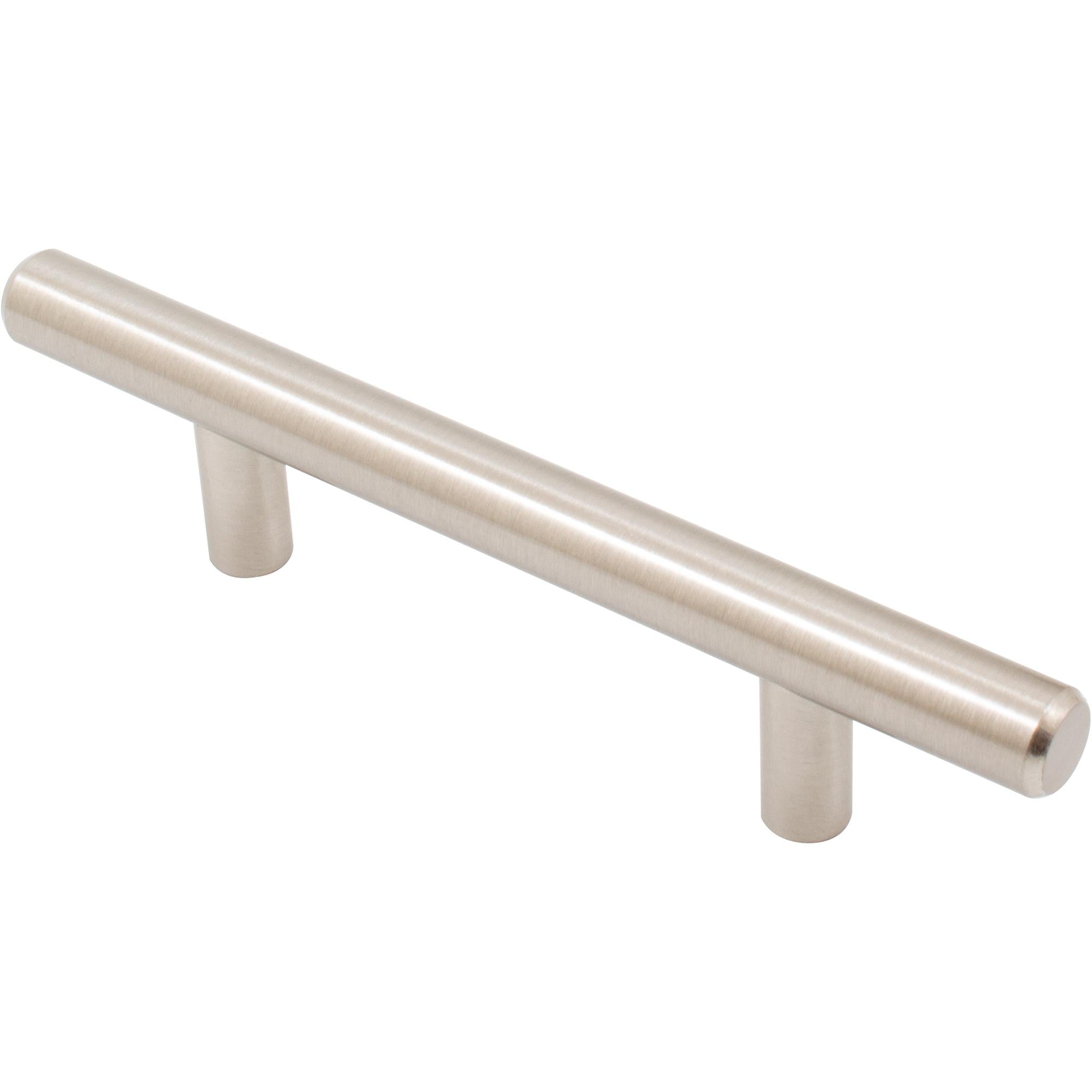 Stone Harbor Hardware Bar Cabinet Pull, 3 Inches (76 Millimeters), 136mm Overall Length, Satin Nickel