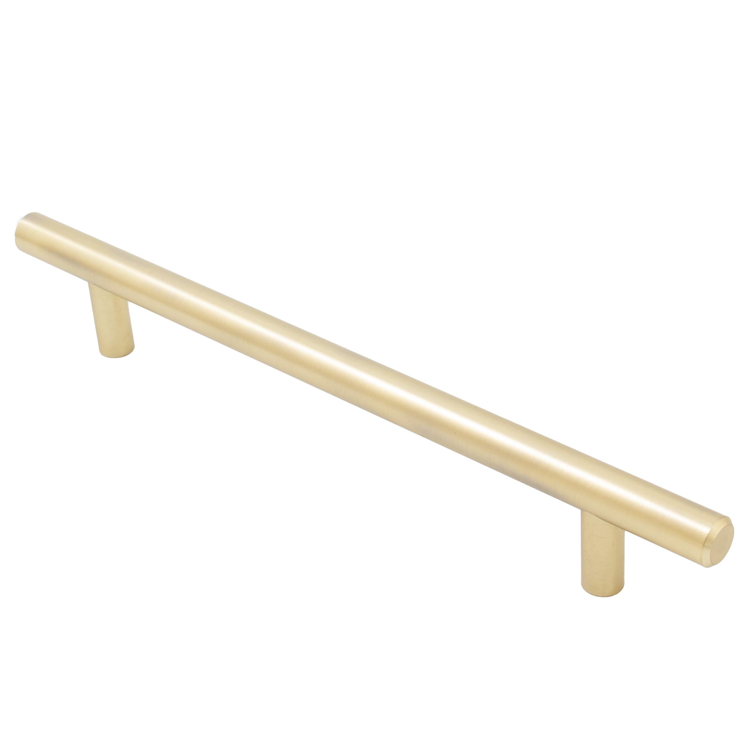 Stone Harbor Hardware Bar Cabinet Pull, 160 Millimeters, 220mm Overall Length, Satin Brass