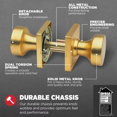 720PSK SQT 4 CP Pismo Passage - Satin Brass