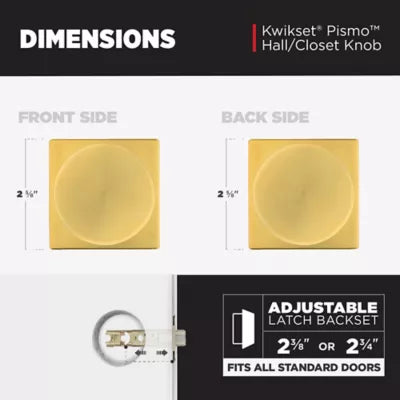 720PSK SQT 4 CP Pismo Passage - Satin Brass
