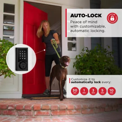 918 CNT ZW700 514 SMT BP RCALF RCS Contemporary HomeConnect Touchpad Deadbolt - Matte Black