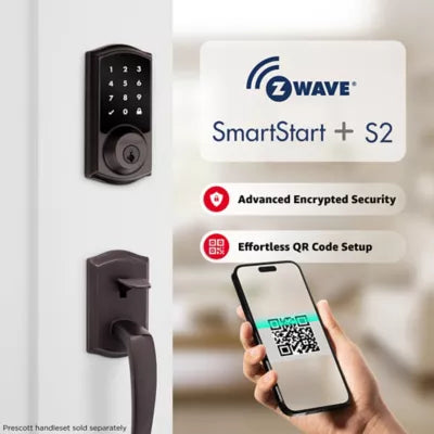 918 TRL ZW700 11P SMT BP RCALFD RCS Traditional HomeConnect Touchpad Deadbolt -  Venetian Bronze