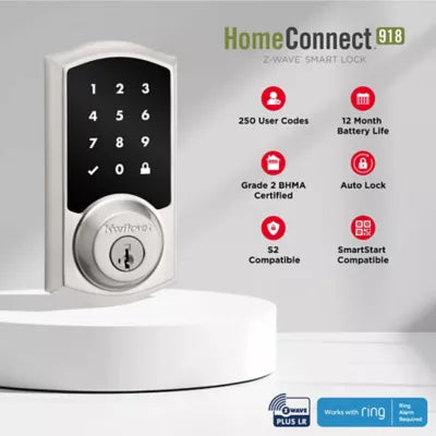918 TRL ZW700 11P SMT BP RCALFD RCS Traditional HomeConnect Touchpad Deadbolt -  Venetian Bronze