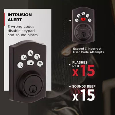 240 TRL 11P RBP 4AL RCS Traditional Powerbolt 240 Keypad Deadbolt - Venetian Bronze