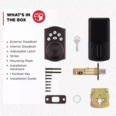 240 TRL 11P RBP 4AL RCS Traditional Powerbolt 240 Keypad Deadbolt - Venetian Bronze