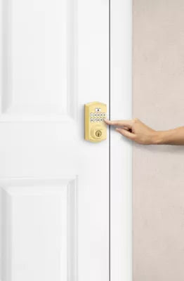 260 TRL L03 SMT RBP RCALFD Traditional SmartCode Keypad Deadbolt - Lifetime Brass