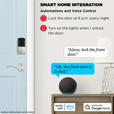 938 WIFI KYPD 15 SMT TPR RCALFD Halo Keypad Deadbolt - Satin Nickel