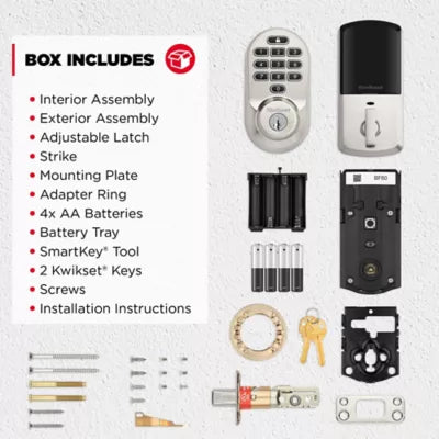 938 WIFI KYPD 15 SMT TPR RCALFD Halo Keypad Deadbolt - Satin Nickel