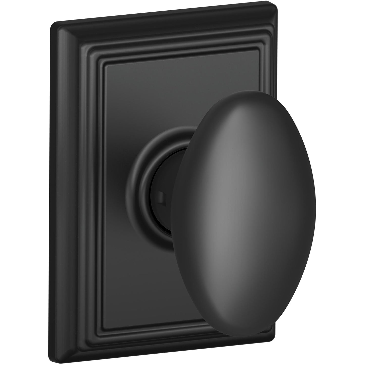 Siena Knob with Addison Trim Hall and Closet Lock