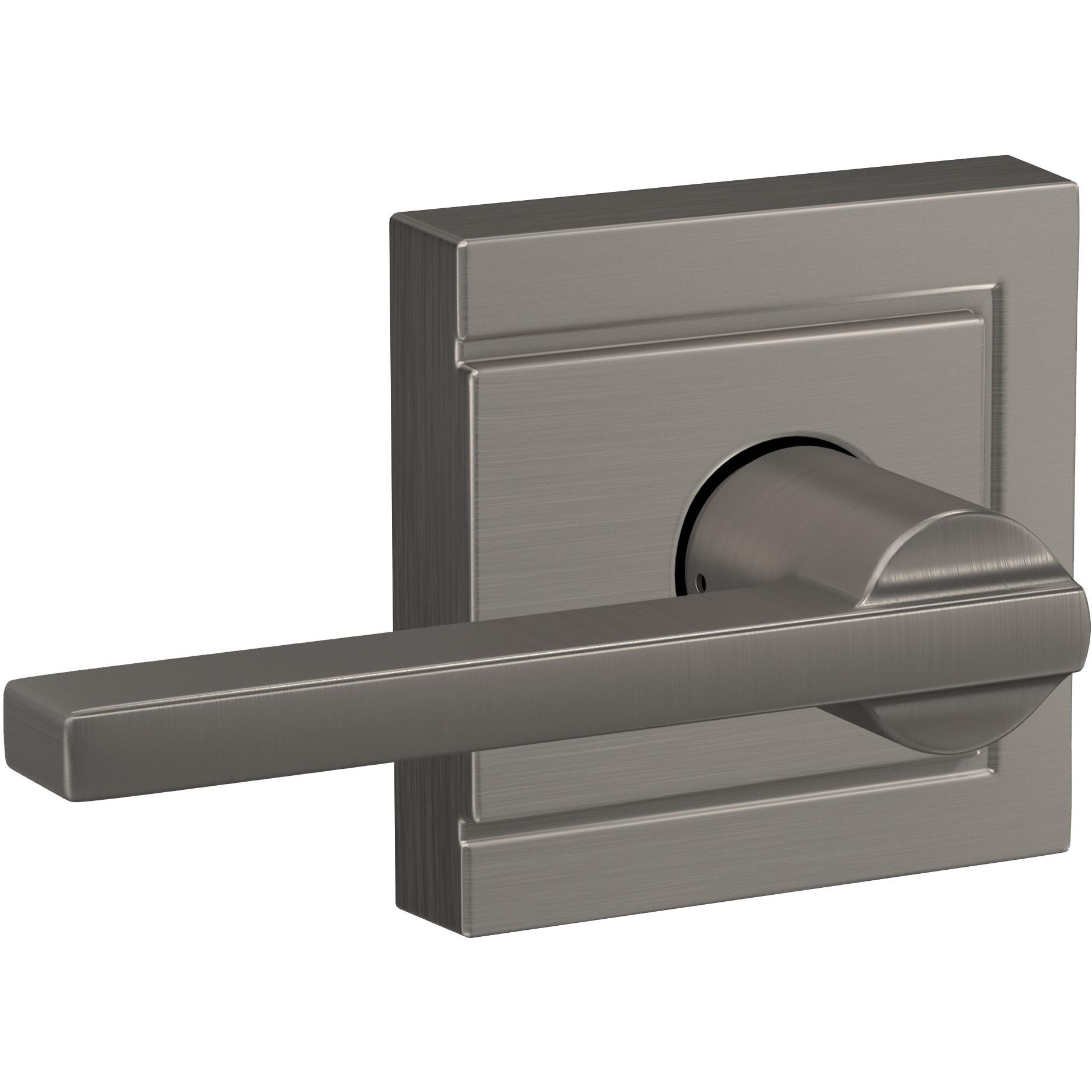 Latitude Lever with Upland Trim Hall and Closet Lock